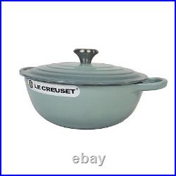 Le Creuset Enameled Cast Iron Soup Pot, 4 1/2-Qt, In SEA SALT, New