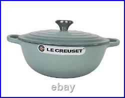Le Creuset Enameled Cast Iron Soup Pot, 4 1/2-Qt, In SEA SALT, New
