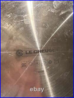 Le Creuset Stainless Steel Stockpot 7 1/2 Qt, Used Once