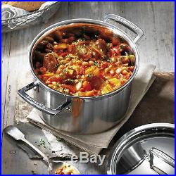 Le Creuset Tri-Ply Stainless Steel 4-1/4-Quart Covered Casserole/Stockpot