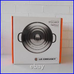 Le Creuset Tri-Ply Stainless Steel Stockpot with Lid, 7 Quart New