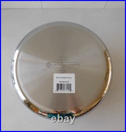 Le Creuset Tri-Ply Stainless Steel Stockpot with Lid, 7 Quart New