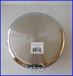 Le Creuset Tri-Ply Stainless Steel Stockpot with Lid, 7 Quart New