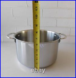 Le Creuset Tri-Ply Stainless Steel Stockpot with Lid, 7 Quart New