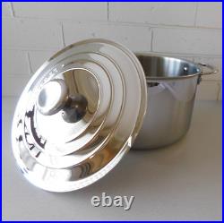Le Creuset Tri-Ply Stainless Steel Stockpot with Lid, 7 Quart New