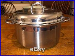 Le Pentole stainless steel stockpot 28cm with lid Made in Italy