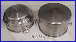 Letang & Remy Stock Pot Steamer & Lid, Stainless Copper Core, France cookware