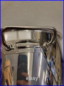 LibertyWare Stock Pot Stainless Steel 37 Quart Mint