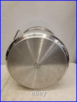 LibertyWare Stock Pot Stainless Steel 37 Quart Mint