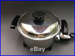 Lifetime 4-6 Quart Oil Core Waterless Cookware Stock Pot w Lid 10 Diam Excellnt