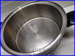 Lifetime Stockpot 6 Qt West Bend Solar Cap T304 Stainless Dutch Oven Steamer Lid