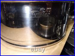 Lifetime Stockpot 6 Qt West Bend Solar Cap T304 Stainless Dutch Oven Steamer Lid