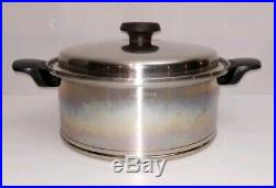 Lifetime T304 CC Stainless Steel 12 Element 6-Qt Dutch Oven 11 Stock Pot with Lid