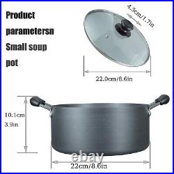 Locci stock Pot with Glass Lid Aluminum