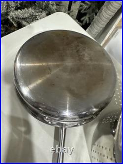 Lot 5 Pcs ALL CLAD made In USA Anodized Stainless Steel soup Pot Fry Pan Lids A+