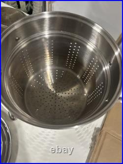 Lot 5 Pcs ALL CLAD made In USA Anodized Stainless Steel soup Pot Fry Pan Lids A+