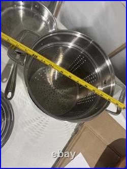 Lot 5 Pcs ALL CLAD made In USA Anodized Stainless Steel soup Pot Fry Pan Lids A+