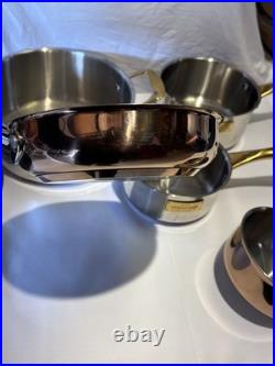 Lot Of 6 Fleischer & Wolf Professional Stainless Steel Pot & Pan Set WithLids