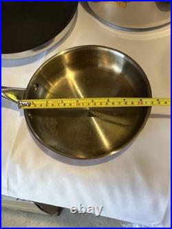 Lot Of 6 Fleischer & Wolf Professional Stainless Steel Pot & Pan Set WithLids