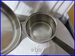 Lot Of Lifetime Stainless Steel Waterless 8 Stock Pot And 1 2 3 Quart Sauce Pans