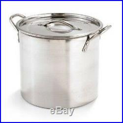 Lrge Size Stainless Steel Stock Pot With Lid (15 Ltr) 20QT, soups, stews and sau