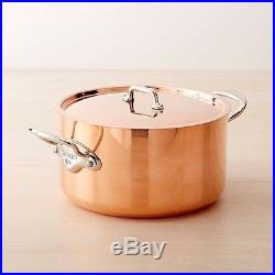 MAUVIEL 1830 Copper Triply 6.4 quart Stock Pot/Stew pan with Lid NEW IN BOX