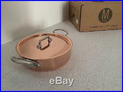 MAUVIEL COPPER STOCK POT FRENCH COOKWARE STAINLESS STEEL Tickness 3MM