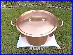 MAUVIEL FRANCE 11 COPPER RONDEAU STOCK STEW POT 2.6mm 9.11LB STAINLESS LINED