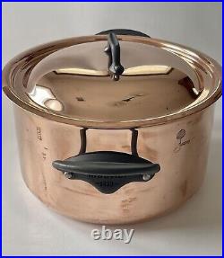 MAUVIEL JP Jacques Pepin Copper 9.5 Stew Pan Stockpot with Lid Cookware