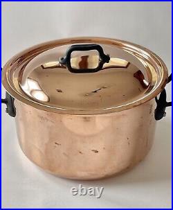 MAUVIEL JP Jacques Pepin Copper 9.5 Stew Pan Stockpot with Lid Cookware