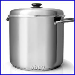 MAXAM 30qt T304 Waterless Stockpot with Steamer Basket