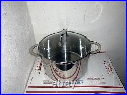 MEPRA Stainless Steel Stock 8Qt Pot WithLid