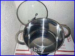 MEPRA Stainless Steel Stock 8Qt Pot WithLid