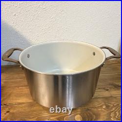 Made In 8 qt Ceramic Coated Stainless Steel Stockpot, Ind/Ele/Gas NO LID