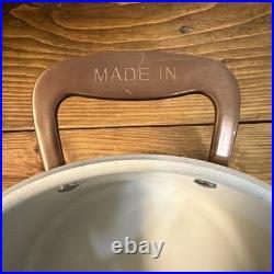 Made In 8 qt Ceramic Coated Stainless Steel Stockpot, Ind/Ele/Gas NO LID
