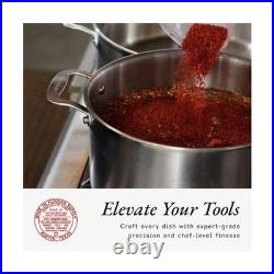 Made In Cookware 6 Quart Stainless Steel Stock Pot With Lid 5 Ply Stainle