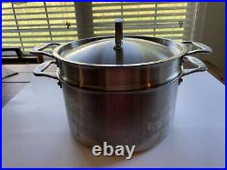 Made-in 8qt Stockpot withPasta Insert Italy NEW