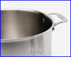 Made in Cookware 8 Quart Stock Pot with Lid Stainless Clad 5 Ply Constructio