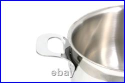Made in Italy 7-1/2 QT Stainless Stockpot WithSandwiched Base