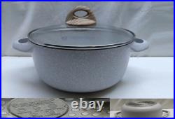 Master Class Ceramic Healthy Non-Stick 5Qt Stock Pot Server Bowl Casserole & Lid