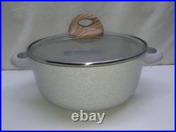 Master Class Ceramic Healthy Non-Stick 5Qt Stock Pot Server Bowl Casserole & Lid