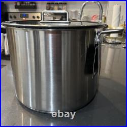 Masterclass Marmite Heavy Gauge Stainless Steel 13.5-QT, Tall Stockpot New