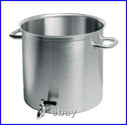 Matfer 694332 26 Quarts Stock Pot with Faucet Stainless Steel