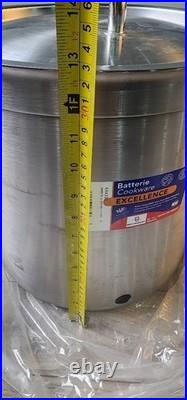 Matfer 694332 26 Quarts Stock Pot with Faucet Stainless Steel