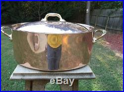 Mauviel 1830 7.9 Qt 15.75 Copper Dutch Oven/Stew Stock Pan Pot Stainless Lining