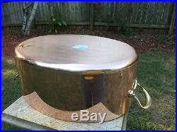 Mauviel 1830 7.9 Qt 15.75 Copper Dutch Oven/Stew Stock Pan Pot Stainless Lining