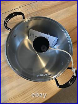Mauviel 1830 Stainless Steel Dutch Oven M' Urban Onyx Handle 6 Qt New