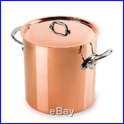 Mauviel Cookware M'Heritage 150S Copper-Stainless Stock Pot with Lid