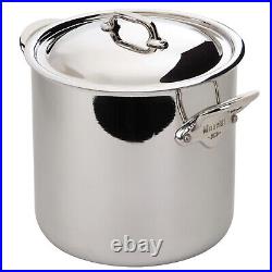 Mauviel M'Cook 9.1 qt. Ferritic Steel Magnetic Stock Pot with Lid