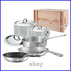 Mauviel M'Cook Stainless Steel 8 Piece Cookware Set